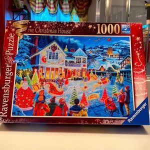 Ravensburger Puzzle 1000 pcs. “The Christmas House”. Size: 27 x 20”.